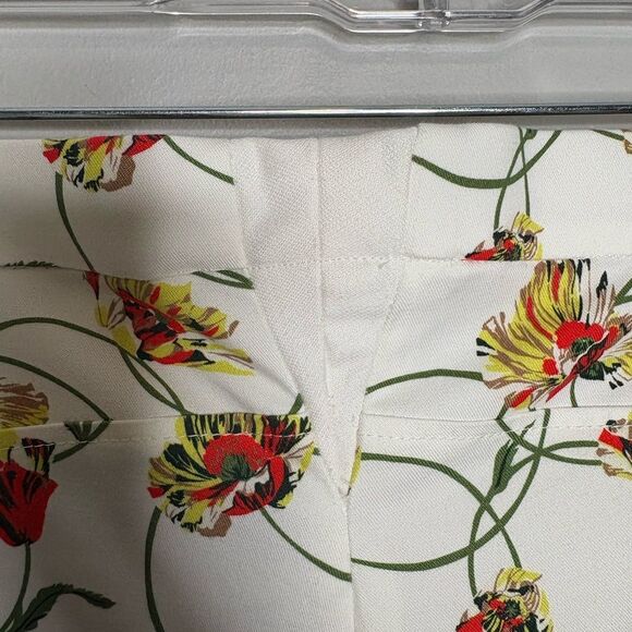 Akris Punto Franca Poppy Dot Print Stretch Cotton Ankle Pants - Picture 6 of 9